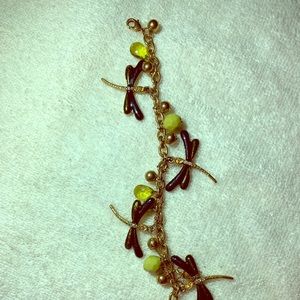 Dragonfly charm bracelet
